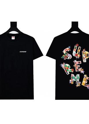 Мужская оверсайз футболка supreme