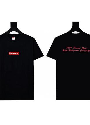 Мужская оверсайз футболка supreme