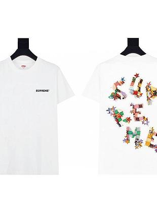 Мужская оверсайз футболка supreme