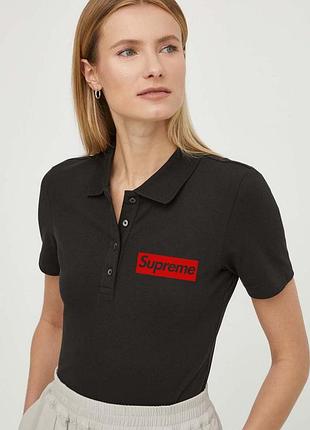 Женская футболка - поло supreme l
