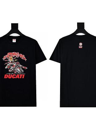 Мужская оверсайз футболка supreme