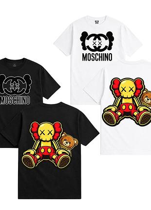 Футболка moschino x kaws