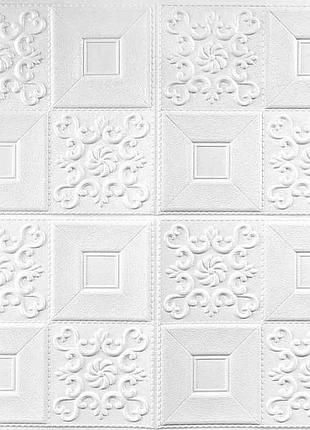 Панель потолочная 3d 700 * 700 * 5мм 114 белый (sbd) sw-000006 тм sticker wall