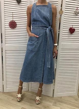 Stella mccartney оригінал італія джинсовий сарафан міді