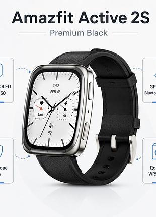 Смарт-часы amazfit active 2s 1,75" amoled bluetooth 5.2 gps nfc wr50 silver/black (w2440gl3n) 2