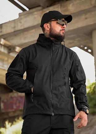 Тактична куртка softshell element black ра4968 3
