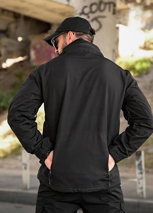 Тактична куртка softshell element black ра4968 6