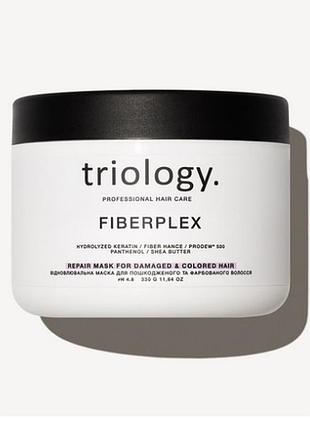 Маска для відновлення волосся triology fiberplex з кератином 330 г