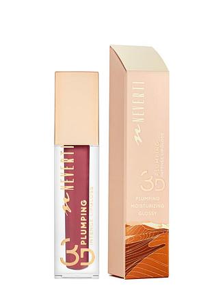 Блеск для губ neverti 3d plumping intense lipgloss жидкий увлажняющий 007 gossip girl/темный розовый (np800)