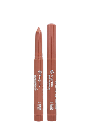 Помада-карандаш водостойкая для губ bogenia velvet waterproof matte bg730, 003 brown melon бежевая daily skin care