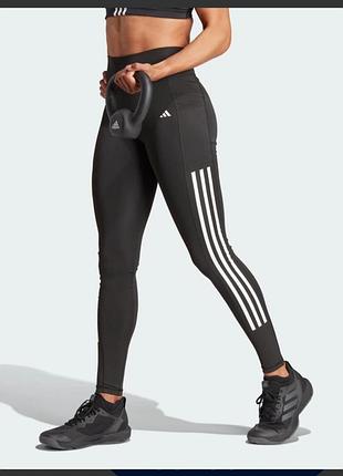 Чорні спортивні легінси лосини  adidas aeroready