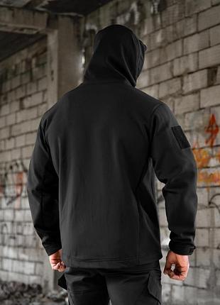 Тактическая куртка softshell masad черная 9