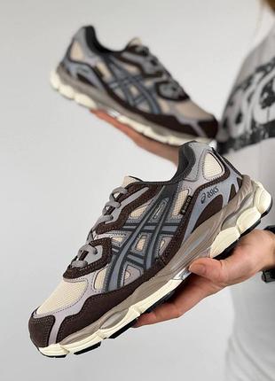 Asics gel-nyc w gtx beige brown grey