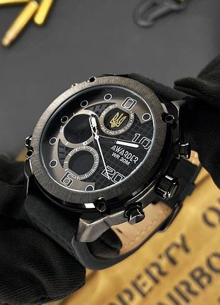 Awarder 017 тризуб золото all black 8