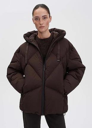 Someday vortea куртка пуховик oversize коричневий 42 / xl