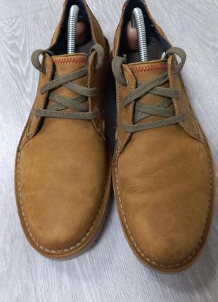 Кожаные мужские туфли clarks 5