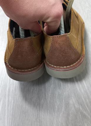 Кожаные мужские туфли clarks 8