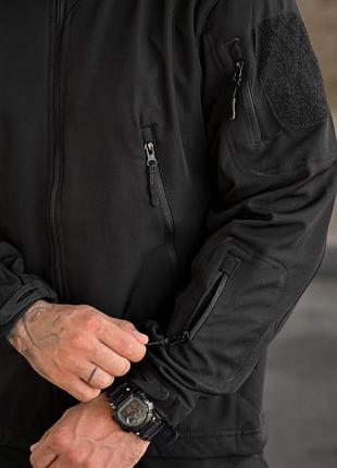 Тактична куртка softshell element black ра4968 4
