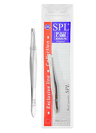 Пинцет для коррекции бровей spl скошенный стальной 9330 daily skin care