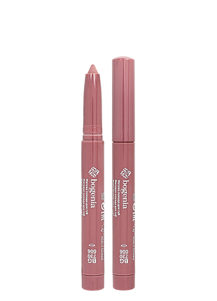 Помада-карандаш для губ водостойкая bogenia velvet waterproof matte, 006 stellar серо-розовая daily skin care