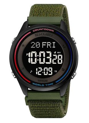 Skmei 2412nag army green nylon