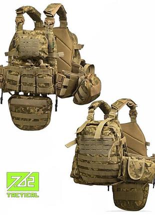 Плитоноска 7.62 с рюкзаком пиксельтр6022