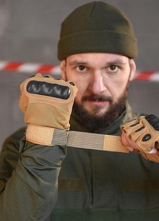 Перчатки беспалые кайот tact вт5423 2