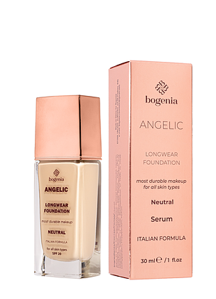 Стійка тональна база для обличчя bogenia angelic longwear foundation bg605 30 мл, 003
