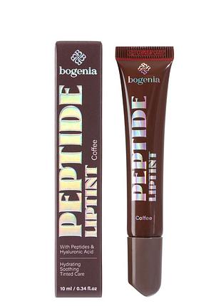 Бальзам для губ пептидний bogenia peptide lip tint (bg713), 006 coffee кавовий