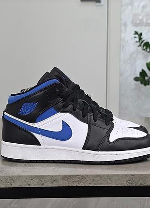 Шкіряні кросівки air jordan 1 оригінал