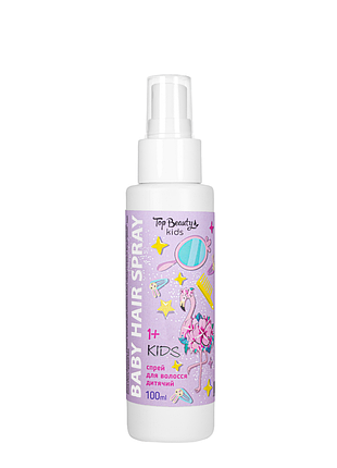 Спрей для волос детский для легкого расчесывания top beauty baby hair spray от 1 года 100 мл daily skin care
