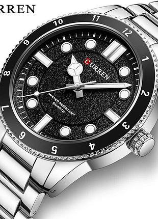 Curren 8450 silver-black 2
