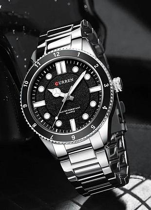 Curren 8450 silver-black 3