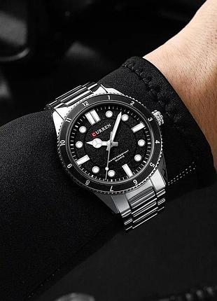 Curren 8450 silver-black 4