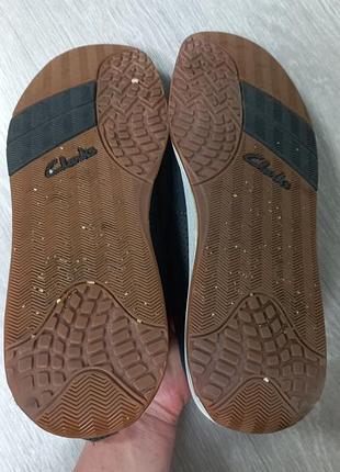Кожаные мужские туфли clarks 10