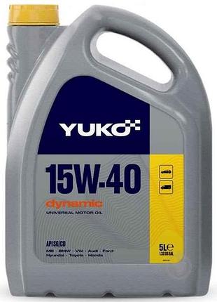 Масло моторное минеральное dynamic api sg/cd 15w-40 5л тм yuko
