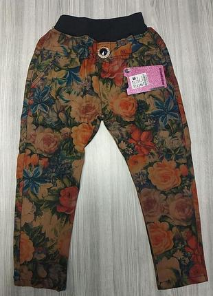 Штани для дівчинки flowers 2894, розмір 104 3
