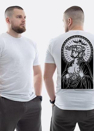 Мужская классическая футболка с принтом sunset goons девушка праздника тепловизор, белый l