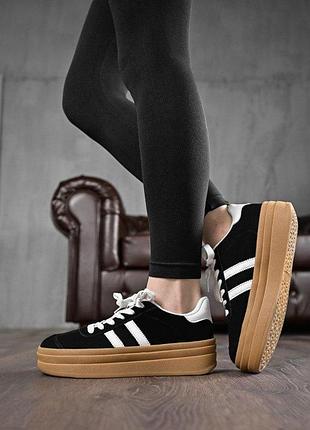 Женские кроссовки crosti black /white нп4535