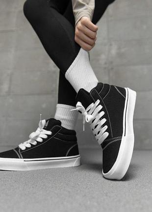Женские кроссовки totem black /white тр6446