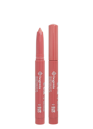 Помада-олівець для губ водостійка bogenia velvet waterproof matte bg730, 004 cranberry коралово-бежевая daily skin care