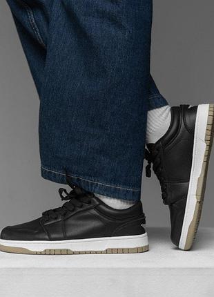 Женские кроссовки air force dunk black нп5006