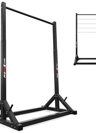 Турник стационарный с поручнями k-sport kssl060