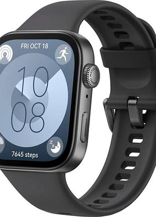 Смарт-часы huawei watch fit 3 solo-b09s 1,82" amoled bluetooth 5.2 gps wr50 black (55020cec)