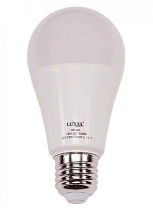 Лампа светодиодная 15w e27 6500k led а60 (065-сe) тм luxel