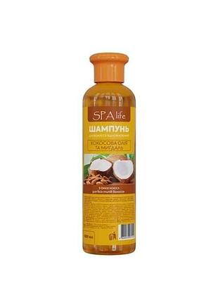 Шампунь кокосова олія та мигдаль 1л тм spa life