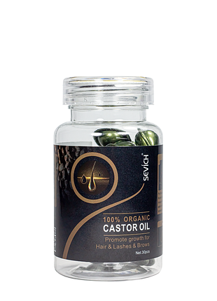 Капсулы противов выпадения волос sevich hair castrool oil с касторовым маслом, 30 шт