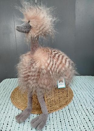 Новая мягкая игрушка страус jellycat odette ostrich оригинал с биркой 50см.
