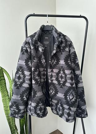 🐻‍❄️pull&bear хутряна чоловіча куртка шерпа