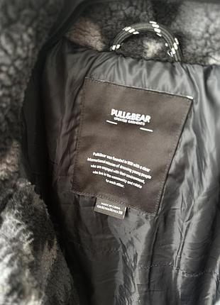 🐻‍❄️pull&bear хутряна чоловіча куртка шерпа 3